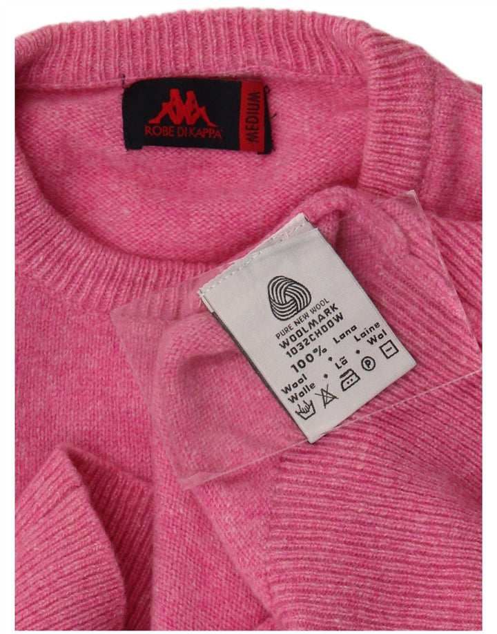 Maglione maglione girocollo da donna Kappa UK 14 Lana rosa medio