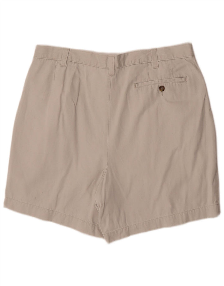 Pantaloncini chino con pegging da uomo Marks & Spencer W36 grandi in cotone bianco sporco