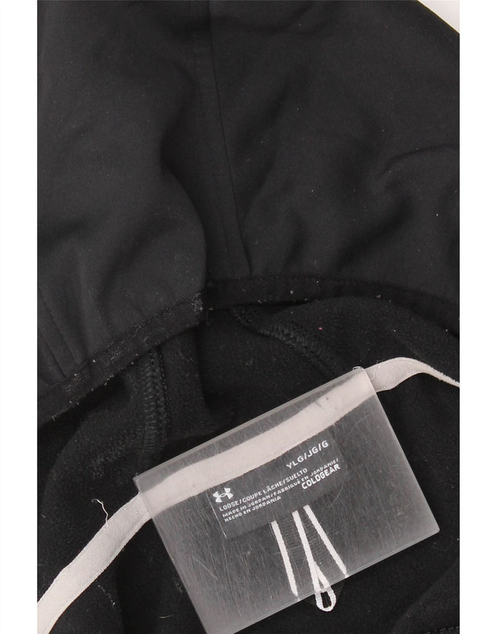 Maglione con cappuccio e zip per ragazzi Under Armour 11-12 anni grande mimetico nero