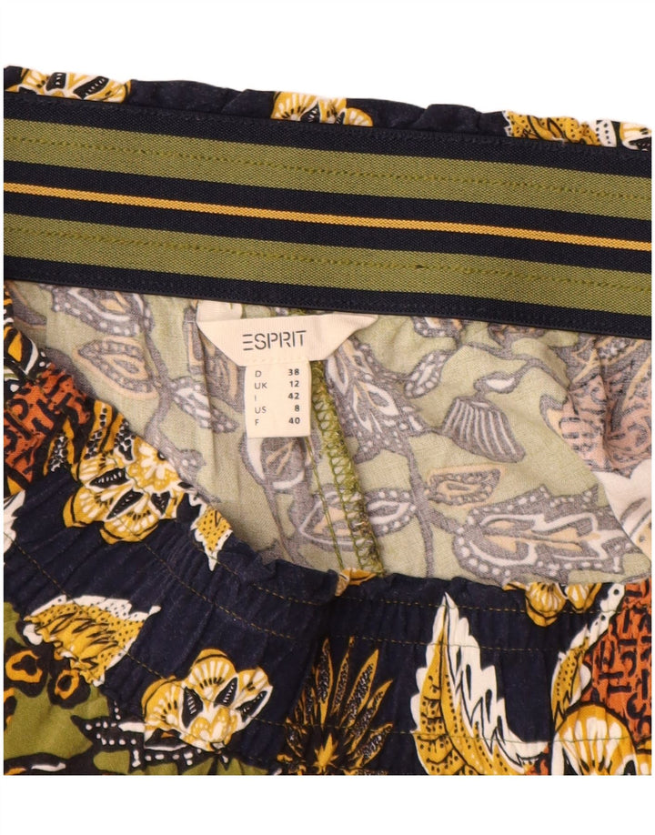 Pantaloni da donna Esprit UK 12 Medium W30 L30 Viscosa floreale multicolore