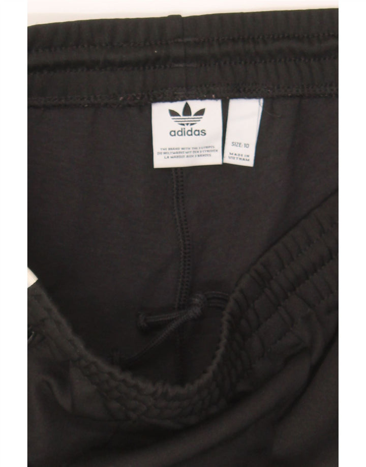 ADIDAS Womens Tracksuit Trousers UK 10 Small Black Polyester Vintage Adidas and Second-Hand Adidas from Messina Hembry 