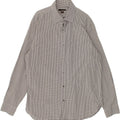 MICHAEL KORS Mens Shirt XL Grey Check Cotton | Vintage Michael Kors | Thrift | Second-Hand Michael Kors | Used Clothing | Messina Hembry 