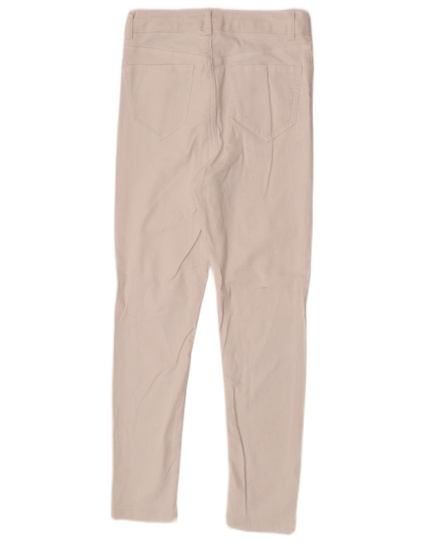 Jeans slim autografati da donna Marks & Spencer UK 8 piccoli W26 L26 cotone bianco