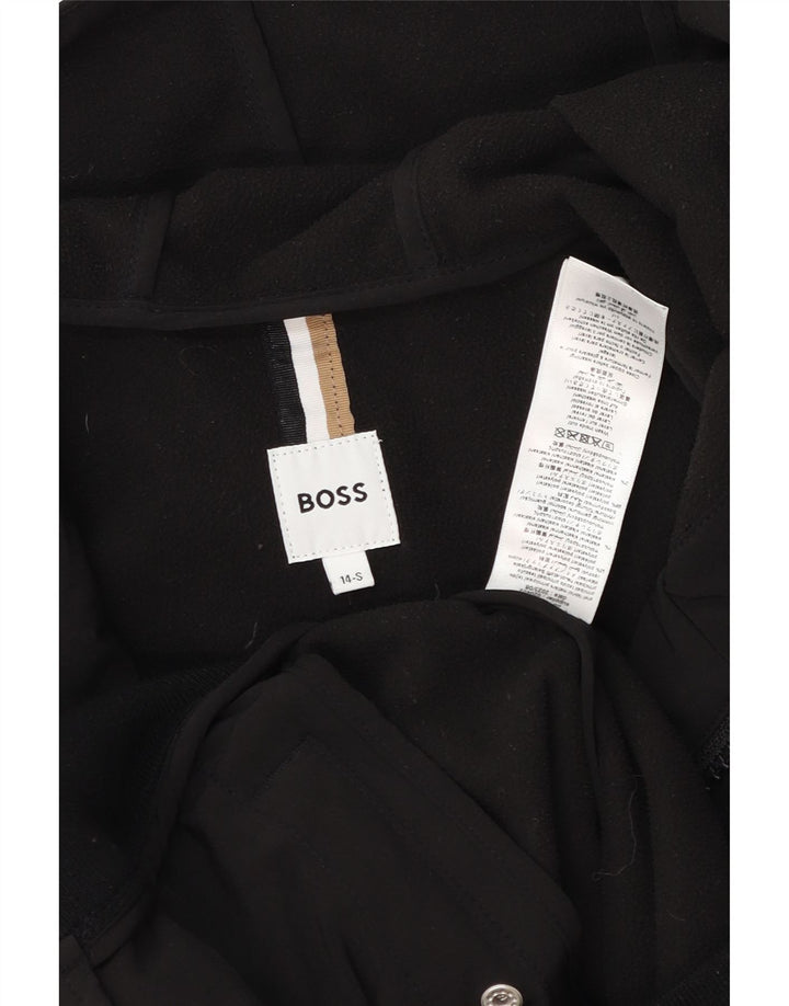 Giubbotto bomber con cappuccio da ragazzo Hugo Boss 13-14 anni piccolo a righe nere