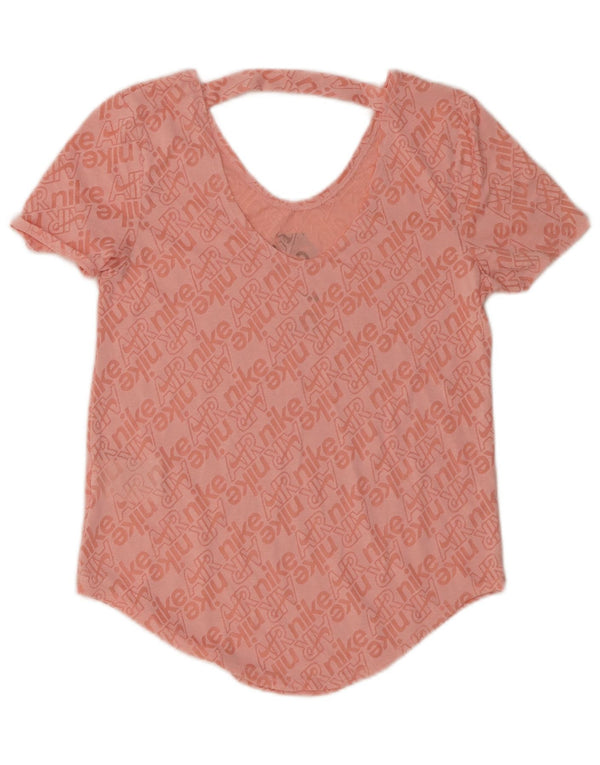 T-shirt grafica da donna Nike Top UK 6 XS cotone rosa