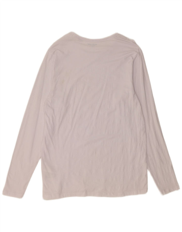 Jack & Jones Top da uomo a maniche lunghe XL in cotone bianco