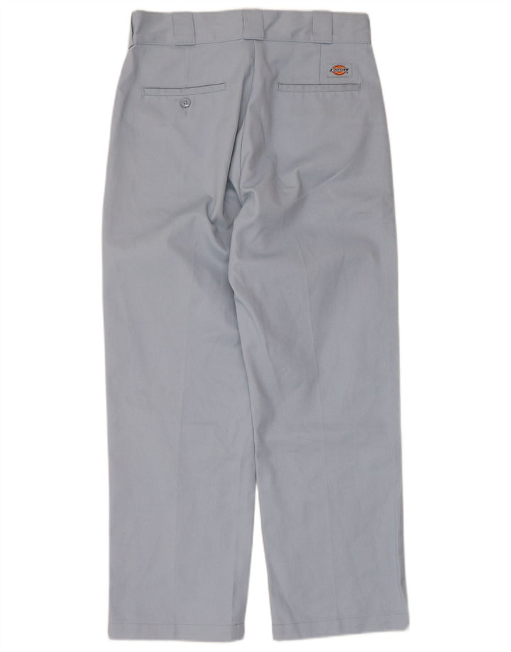 Pantaloni chino dritti da uomo Dickies W28 L26 poliestere blu