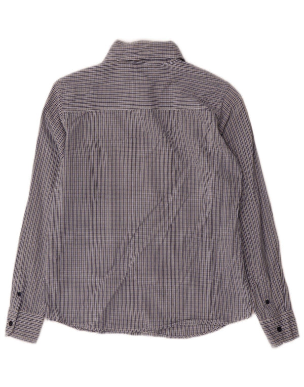 Camicia Benetton Bambino 10-11 Anni XL Cotone Vichy Blu