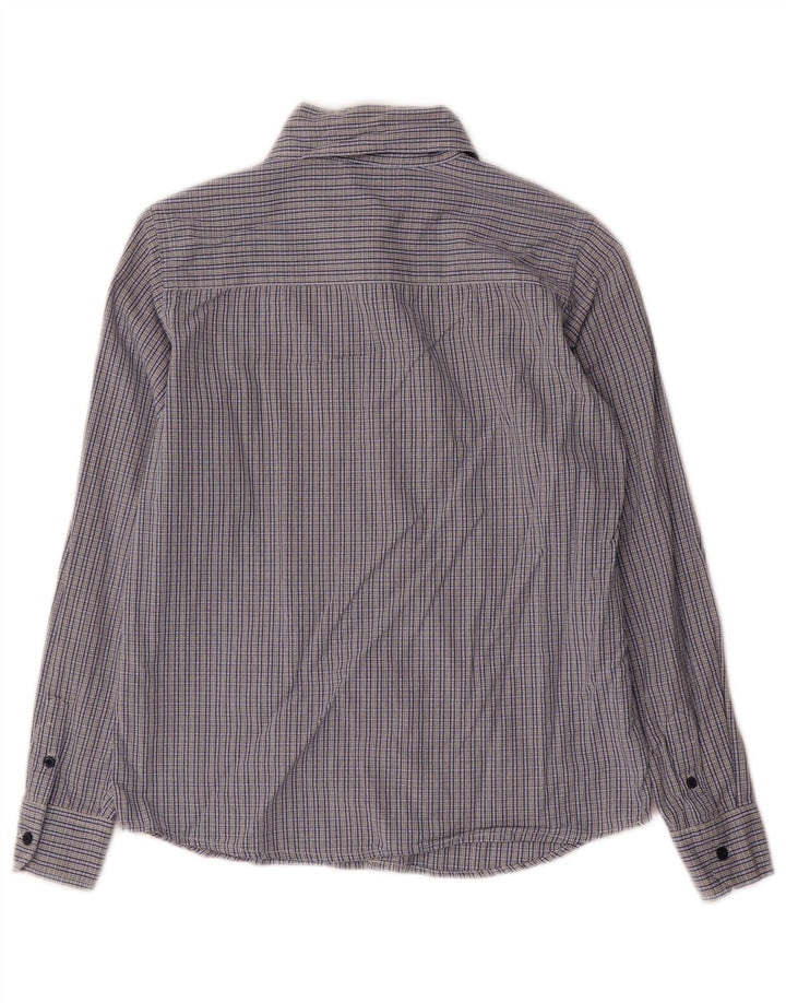 Camicia Benetton Bambino 10-11 Anni XL Cotone Vichy Blu
