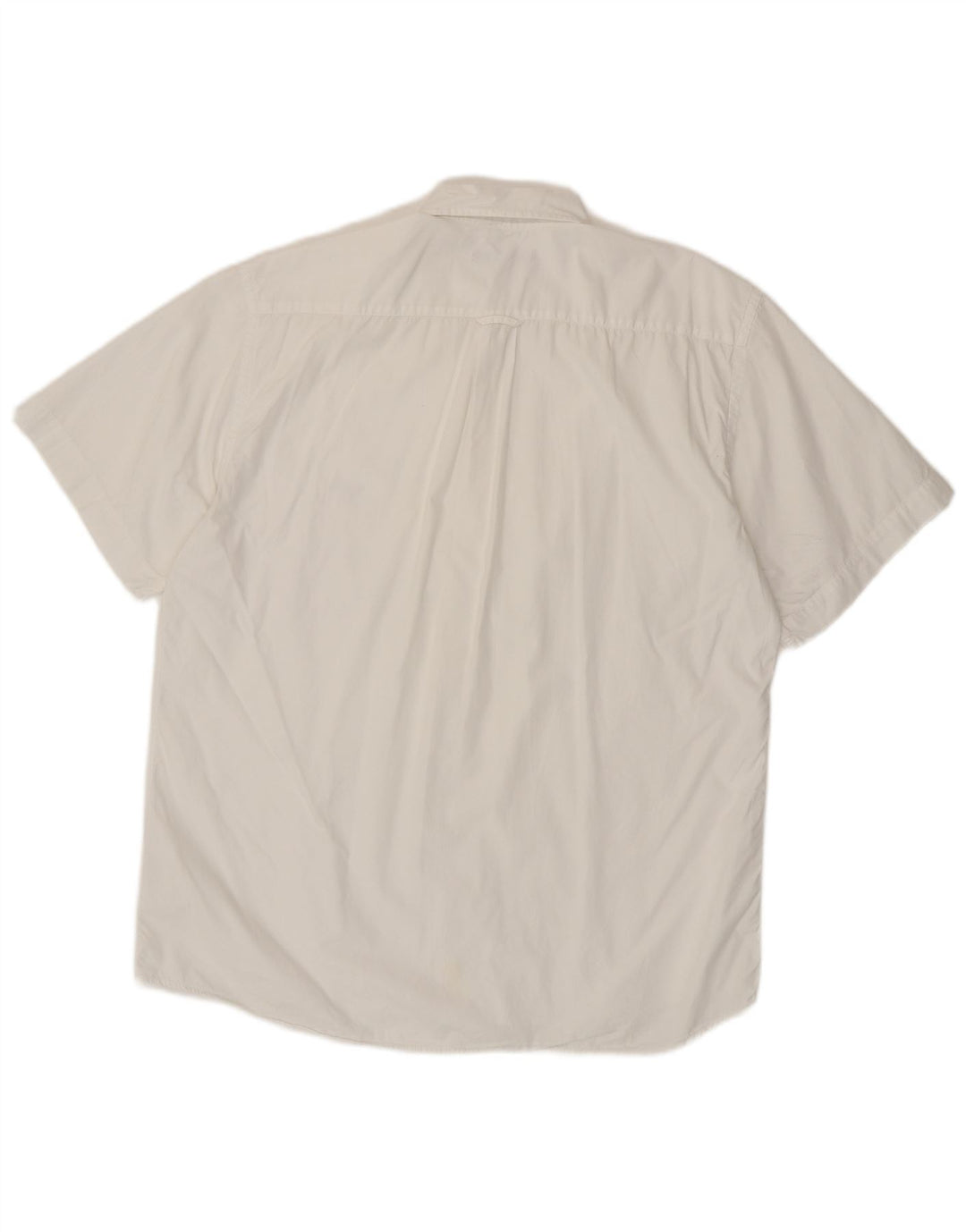 Gant Camicia da uomo a maniche corte vestibilità regolare Large in cotone bianco