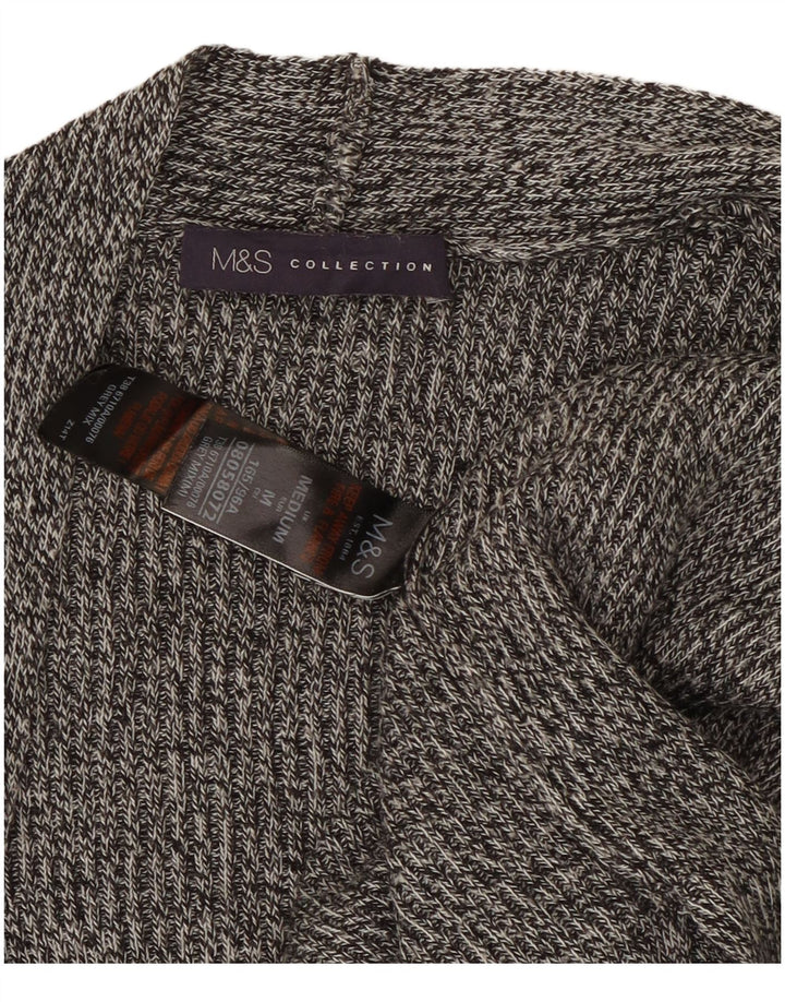 Maglione cardigan senza maniche da donna Marks & Spencer UK 14 Grigio medio