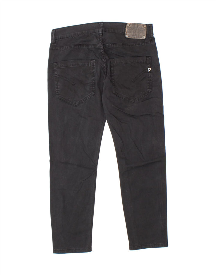 DONDUP Womens Slim Cropped Trousers W27 L25 Grey Cotton Vintage Dondup and Second-Hand Dondup from Messina Hembry 