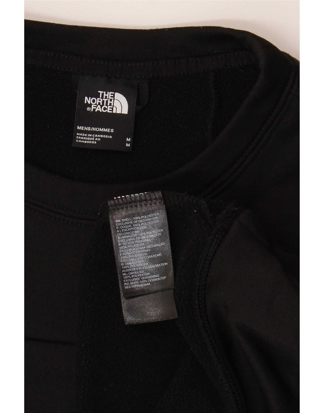 Felpa grafica da uomo The North Face Maglione medio poliestere nero