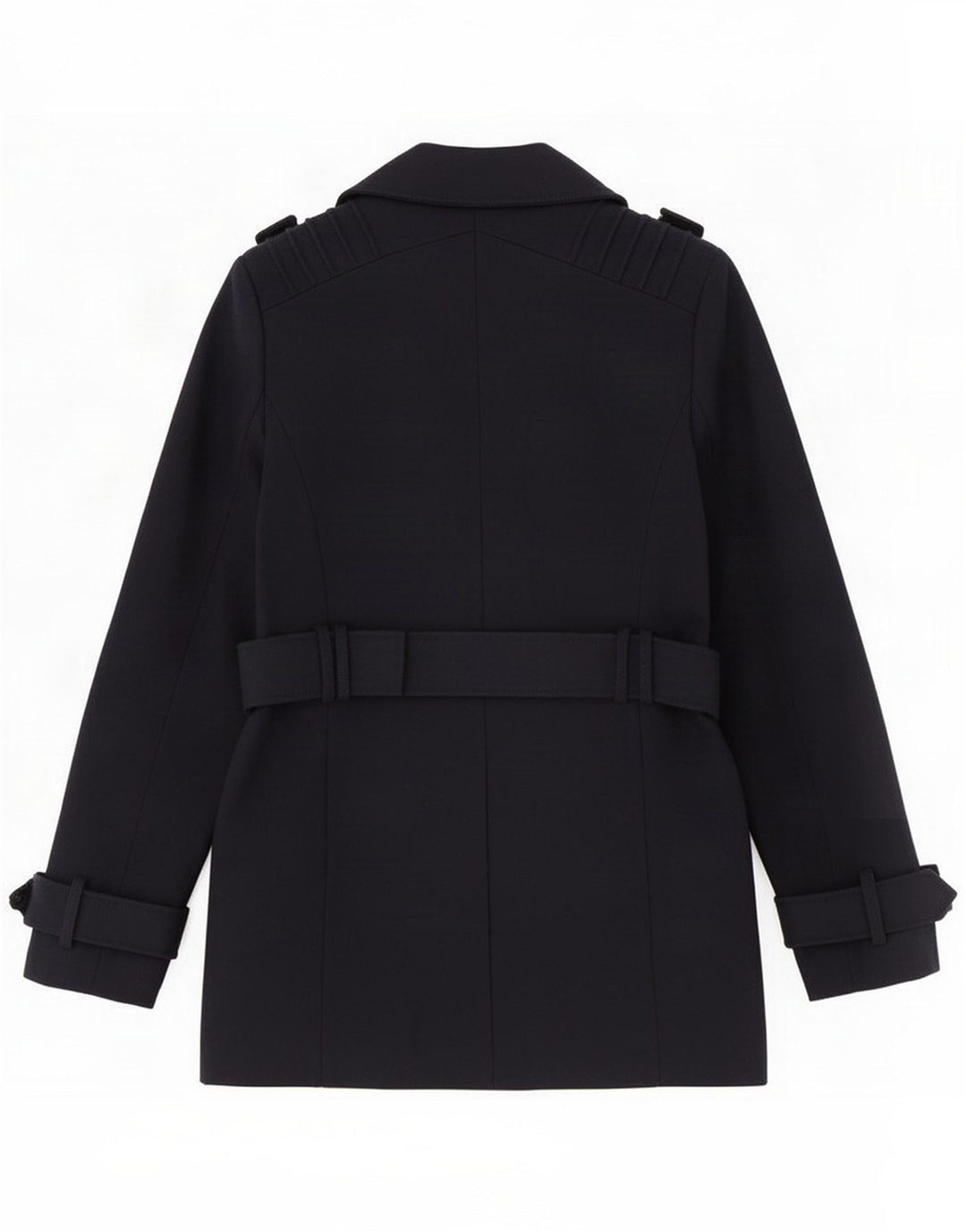 Topshop Soprabito da donna UK 10 piccolo blu navy in lana
