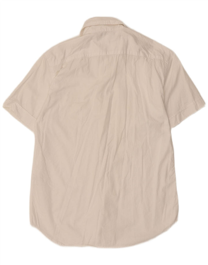 Camicia a maniche corte da uomo Gas Small in cotone bianco