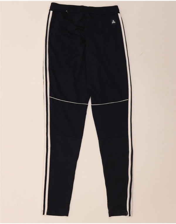 Pantaloni da tuta da donna Adidas UK 4 XS poliestere blu navy
