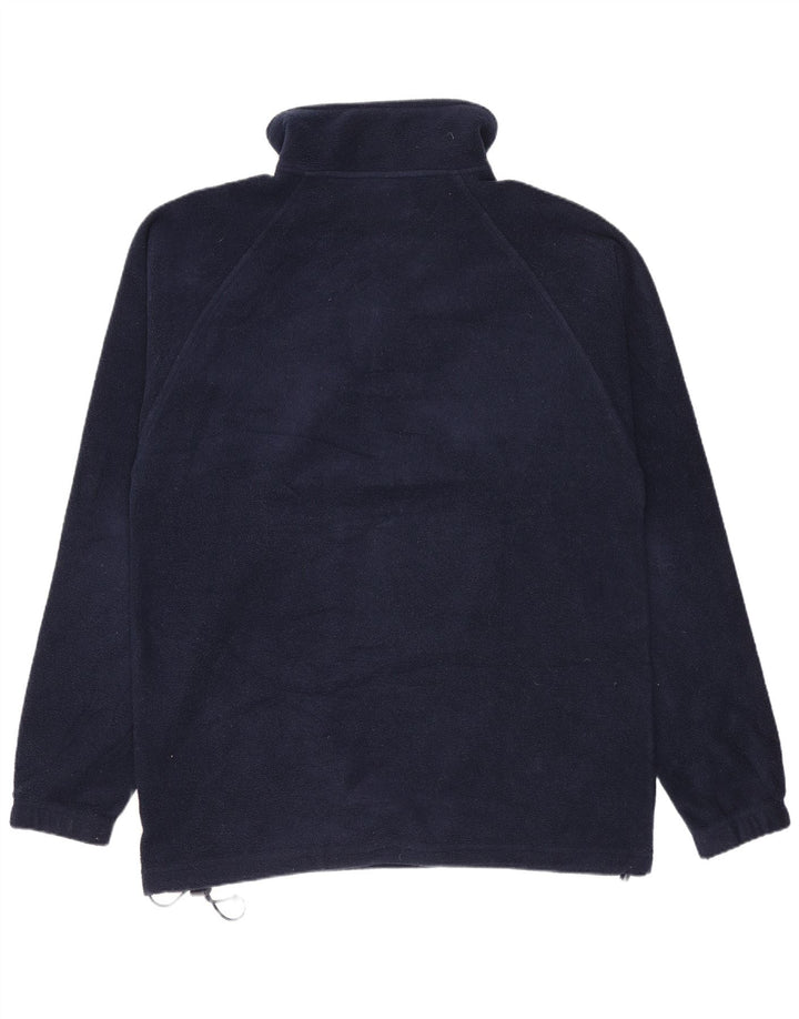 Maglione in pile Kappa da uomo con zip e collo piccolo blu navy