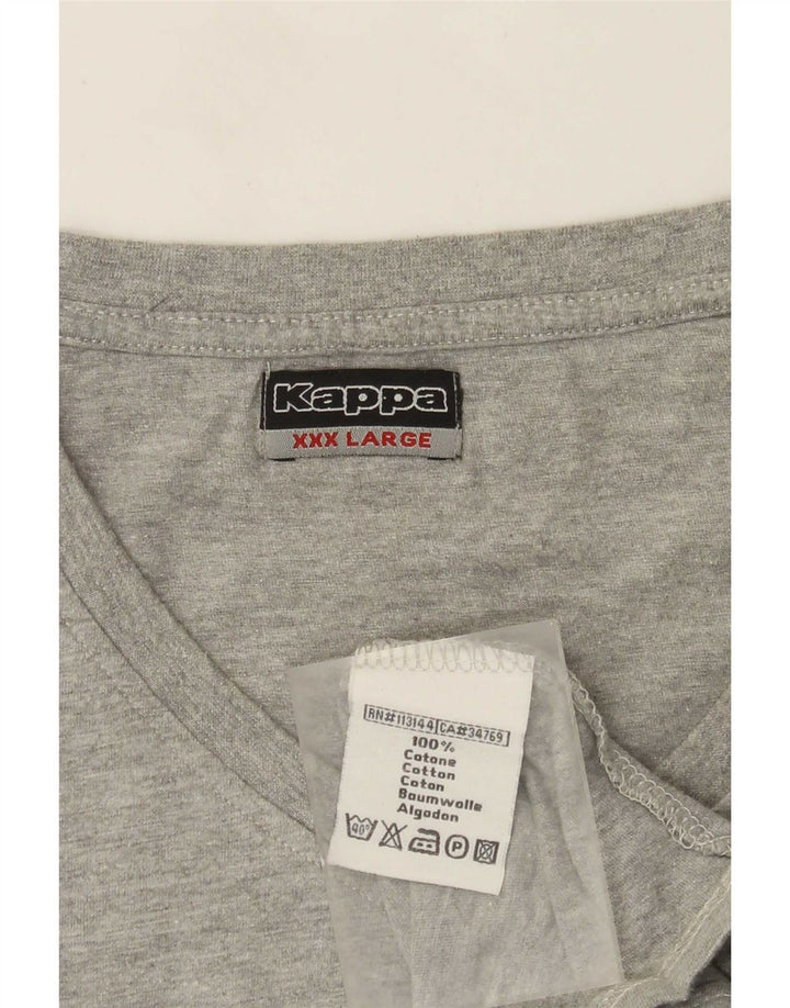 T-shirt uomo Kappa Top 3XL cotone grigio