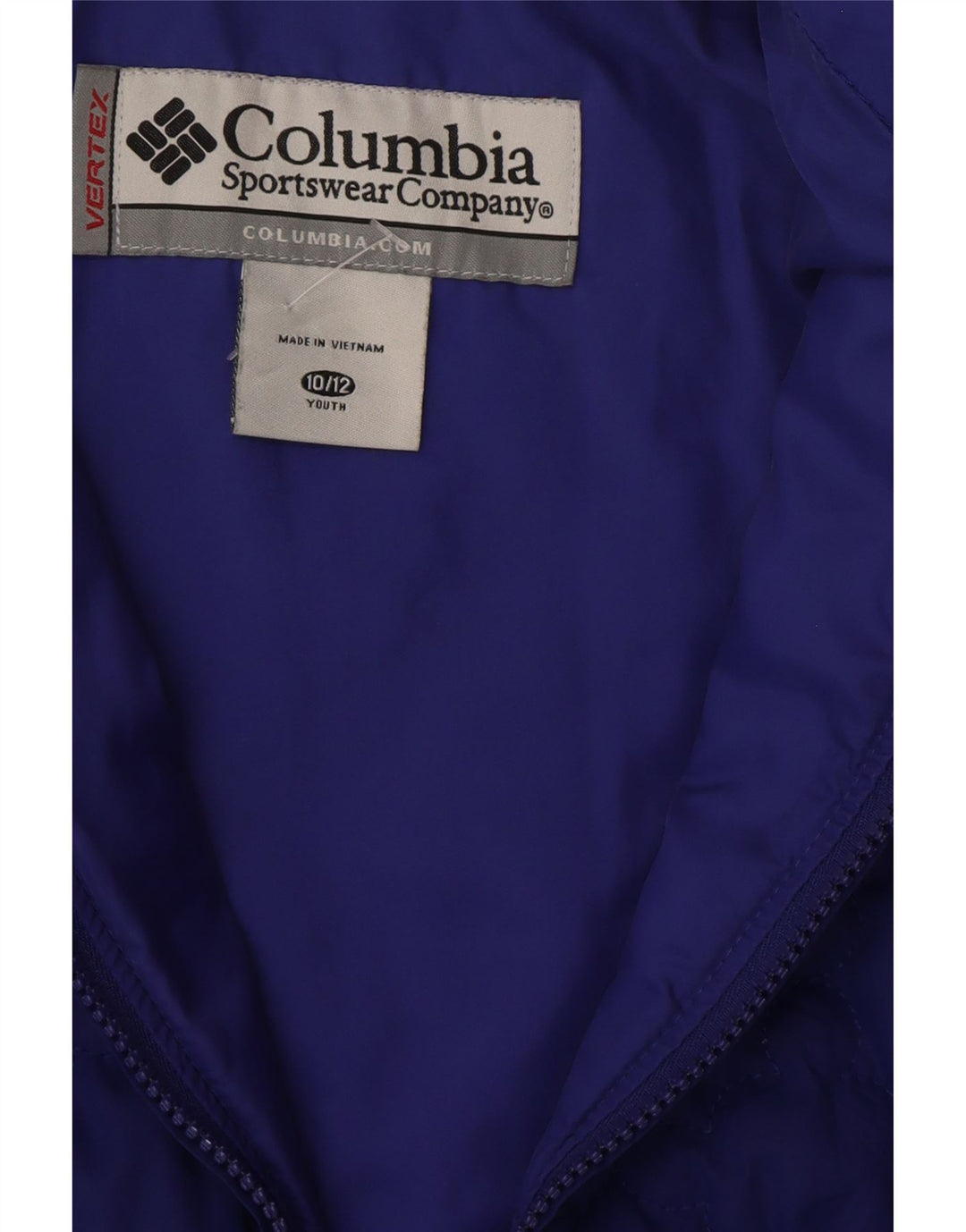 COLUMBIA Boys Padded Jacket 10-11 Years Blue Polyester Vintage Columbia and Second-Hand Columbia from Messina Hembry 