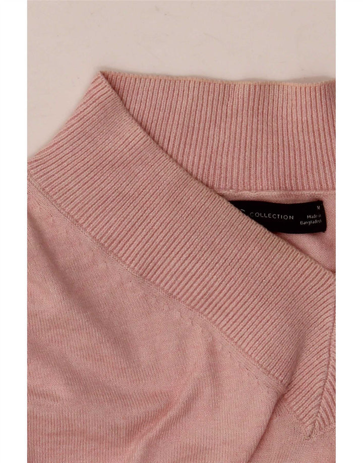 Maglione oversize con scollo a V da donna Marks & Spencer UK 14 Rosa medio