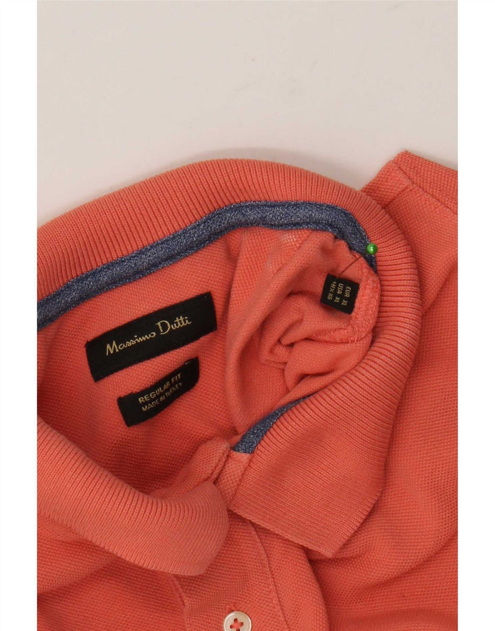 Polo da uomo vestibilità regolare Massimo Dutti XL arancione