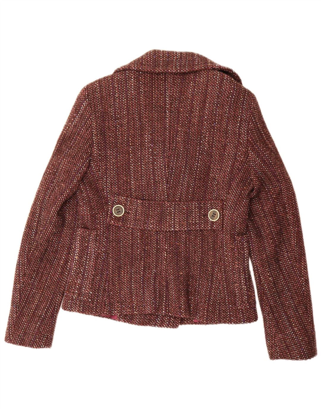 Max & Co. Giacca blazer doppiopetto da donna UK 12 Marrone medio screziato