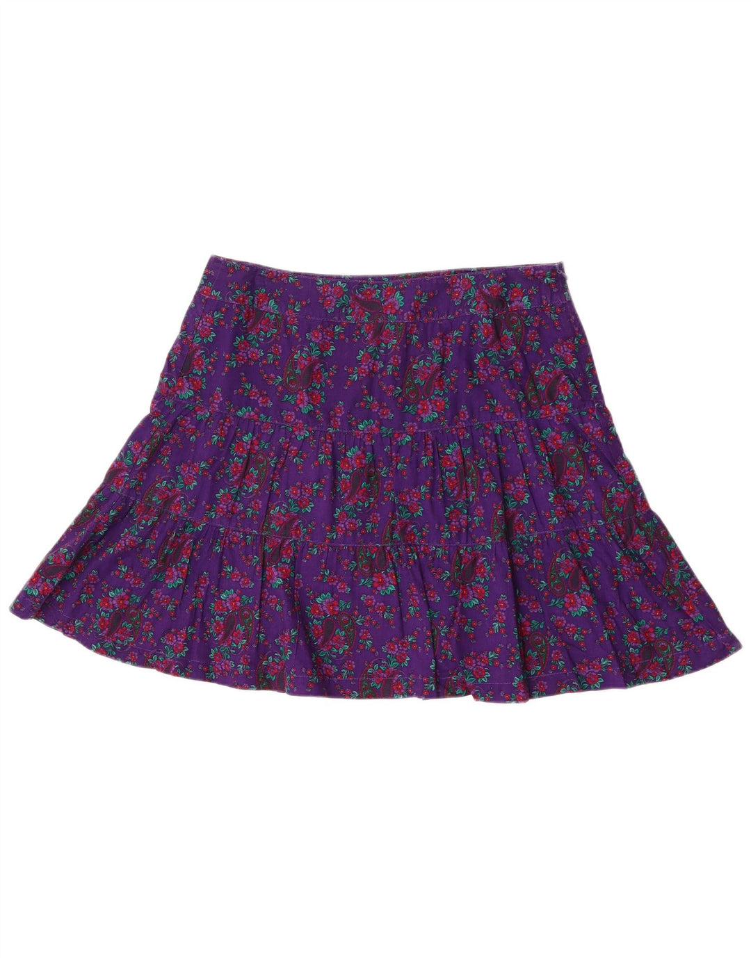 Minigonna da donna S.Oliver EU 40 Media W34 Cotone floreale viola