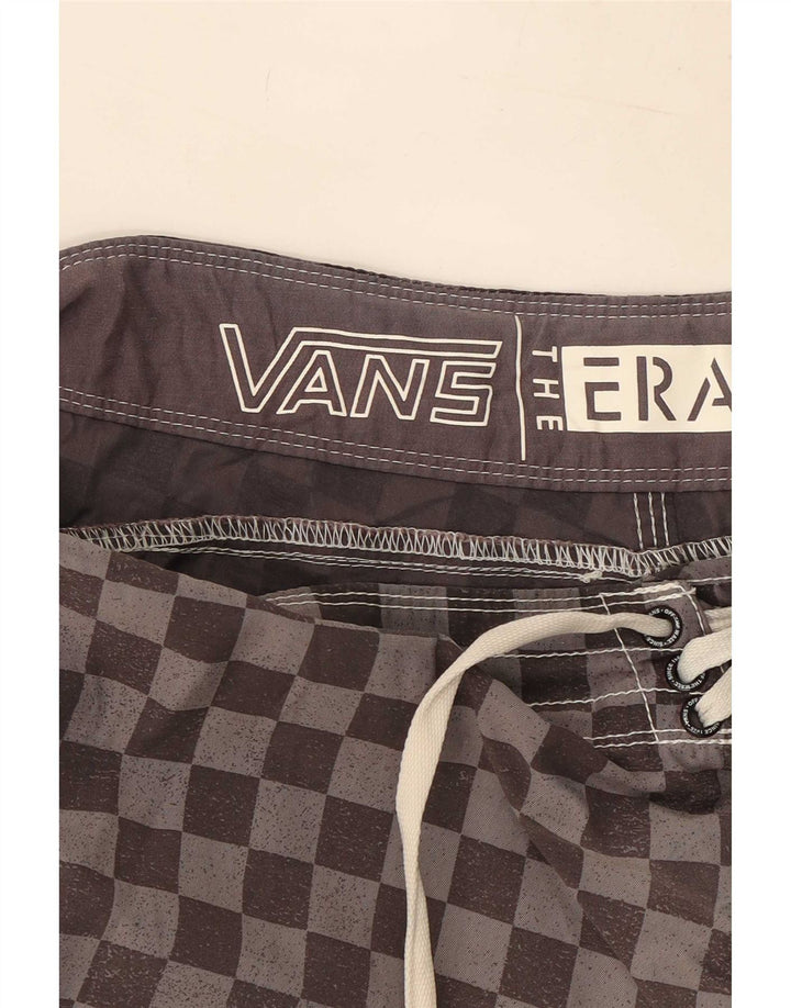 Pantaloncini da bagno da uomo Vans grandi grigi geometrici