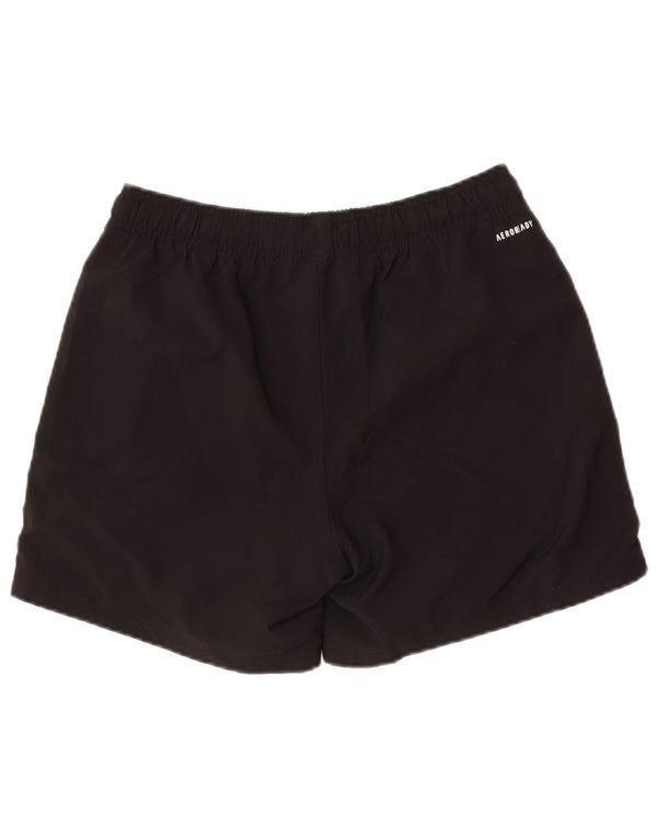 Pantaloncini sportivi Adidas Aeroready da ragazzo 15-16 anni in poliestere nero