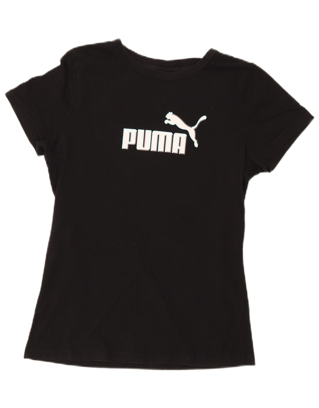 T-shirt grafica da donna PUMA Top UK 14 Large Nera