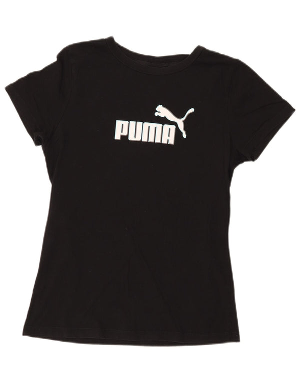 T-shirt grafica da donna PUMA Top UK 14 Large Nera