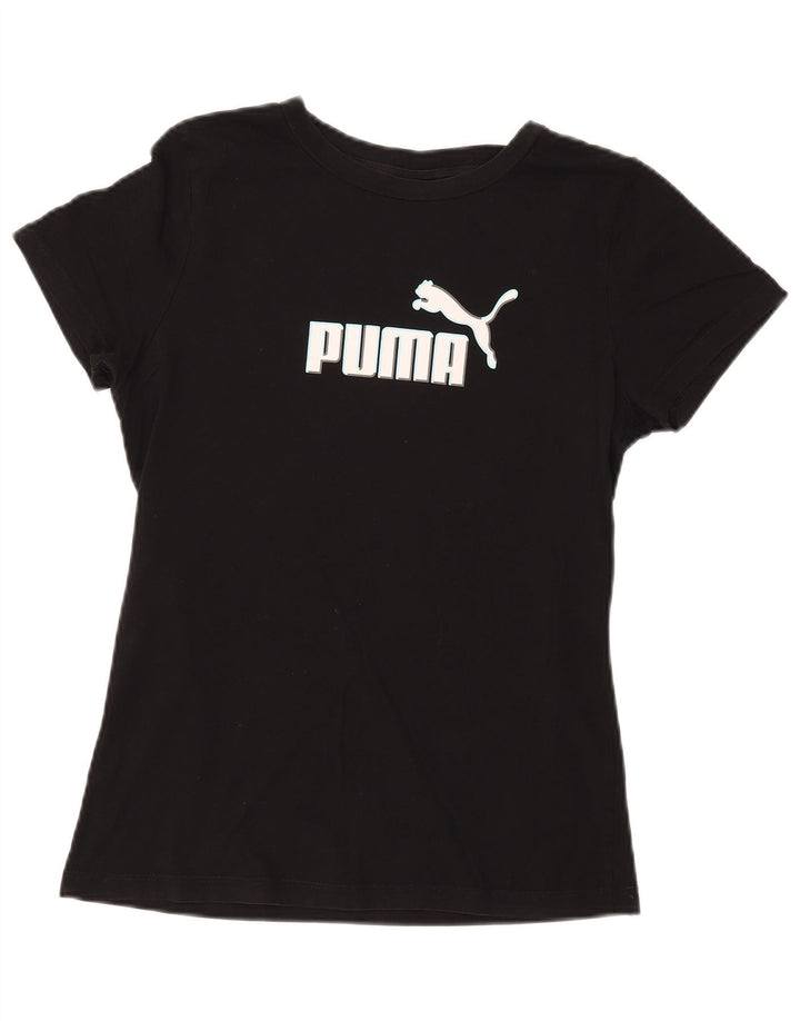 T-shirt grafica da donna PUMA Top UK 14 Large Nera