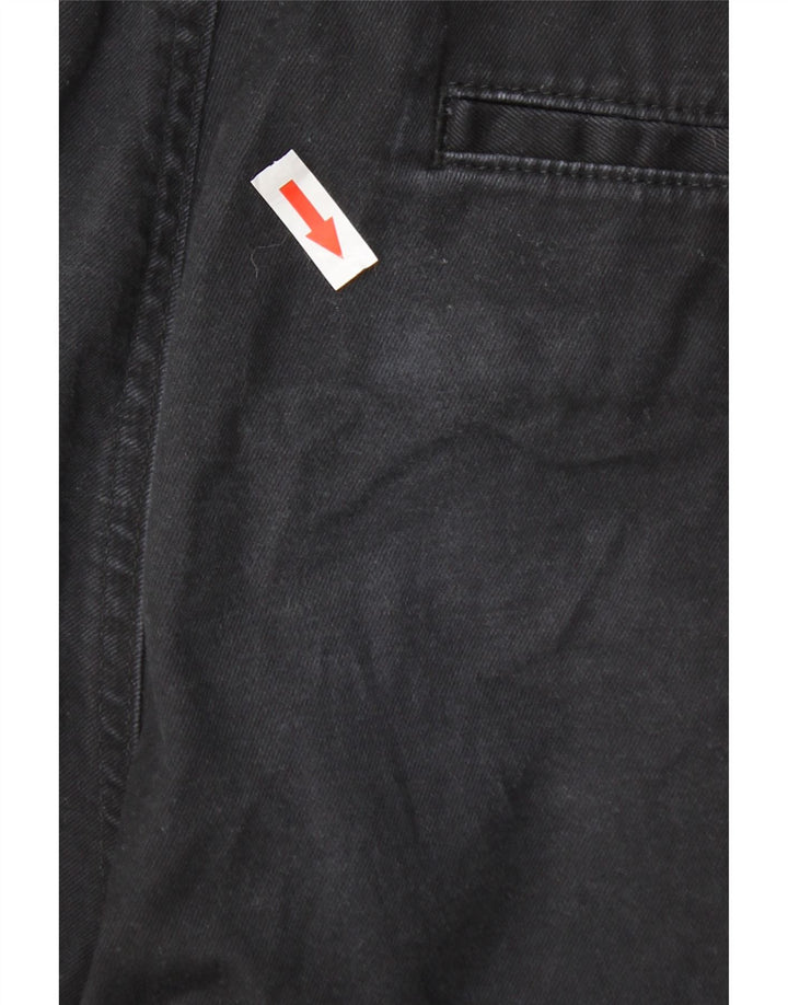Pantaloni chino regolari da uomo Marks & Spencer Heritage W32 L33 cotone nero