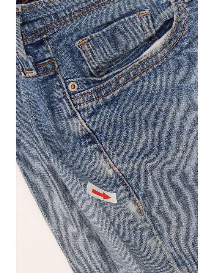 Pantaloncini di jeans a vita media da donna LEVI'S US 10 medi W30 cotone blu