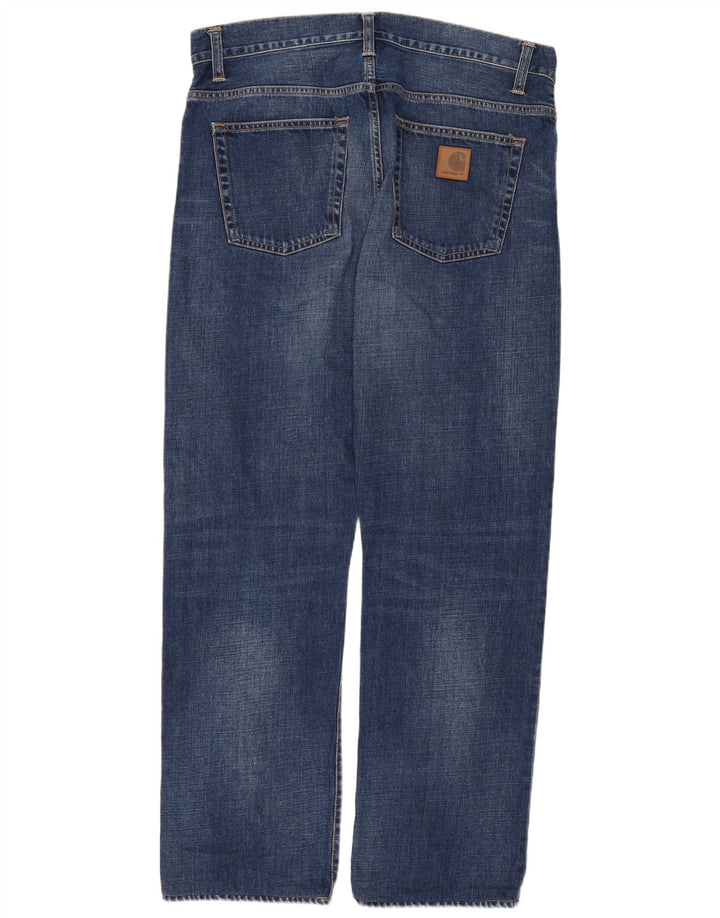 Jeans dritti da uomo Carhartt W33 L32 cotone blu