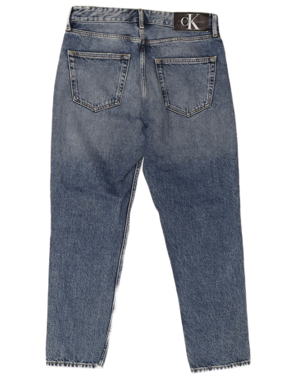 Jeans slim invecchiati da uomo Calvin Klein W31 L26 cotone blu