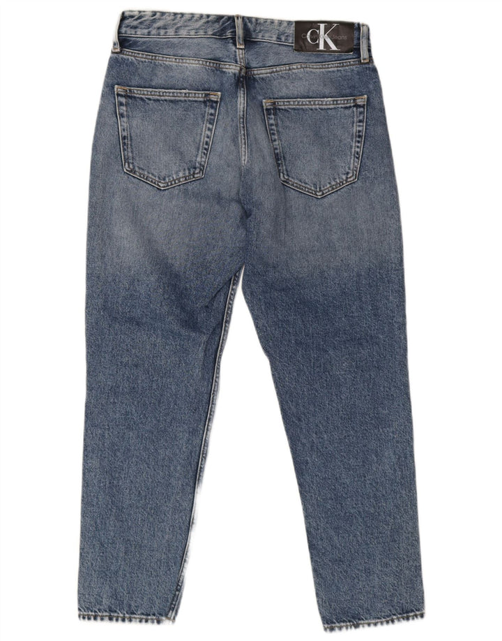 Jeans slim invecchiati da uomo Calvin Klein W31 L26 cotone blu