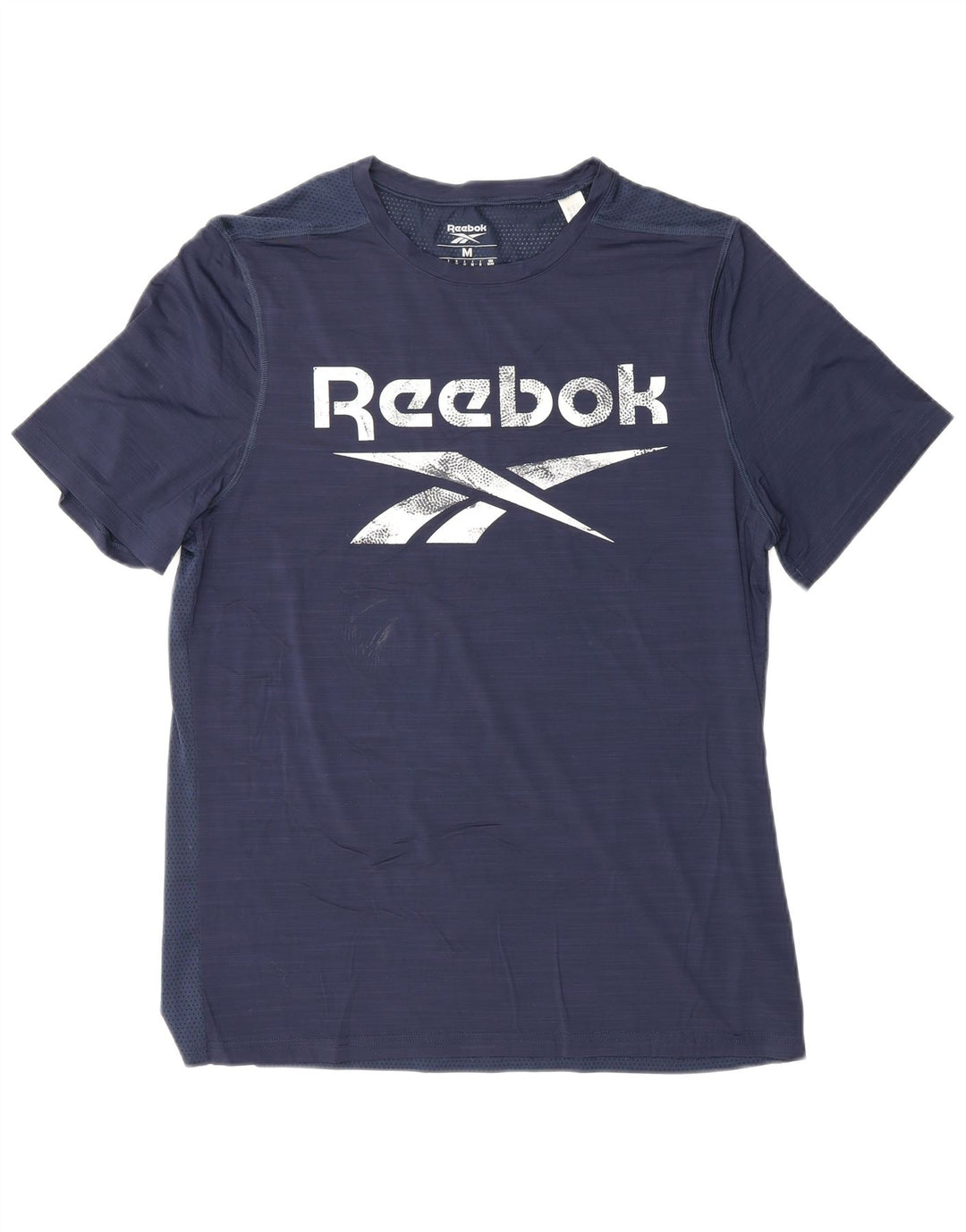 T-shirt grafica da uomo REEBOK Top medio blu navy