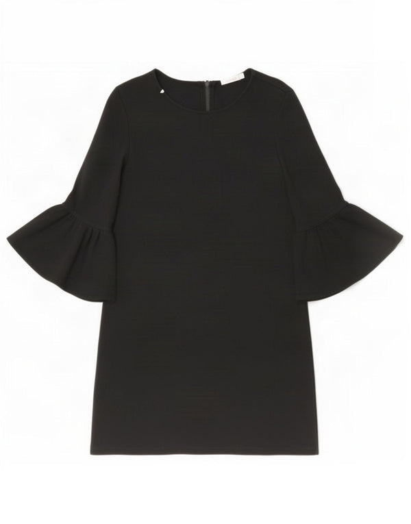 Abito a trapezio da donna con maniche a 3/4 Sun68 UK 10 piccolo cotone nero