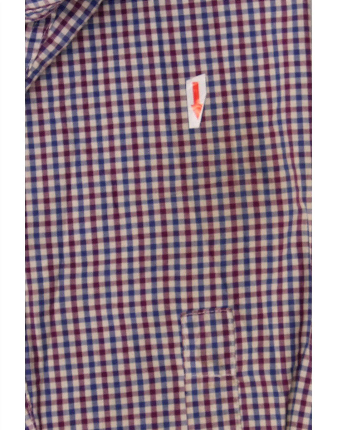 Camicia da uomo Chaps XL in cotone a quadretti blu
