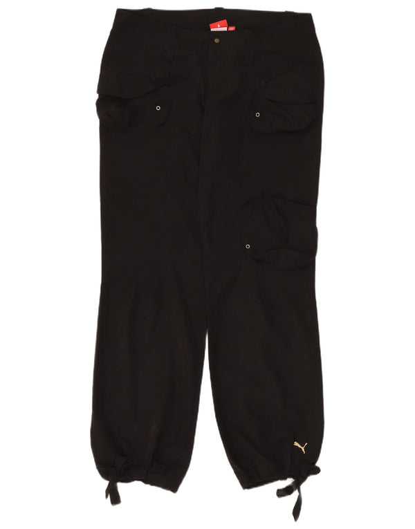 Pantaloni cargo da jogging da donna Puma Loose Fit UK 12 Medium W34 L32 Neri
