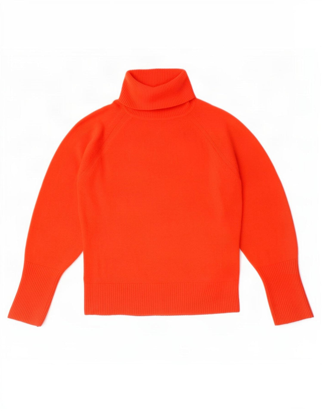 Maglione maglione a collo alto da donna Marks & Spencer UK 10 piccolo acrilico rosso