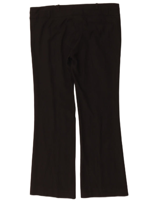 Pantaloni casual bootcut da donna Oasis UK 12 Medium W34 L29 Poliestere nero