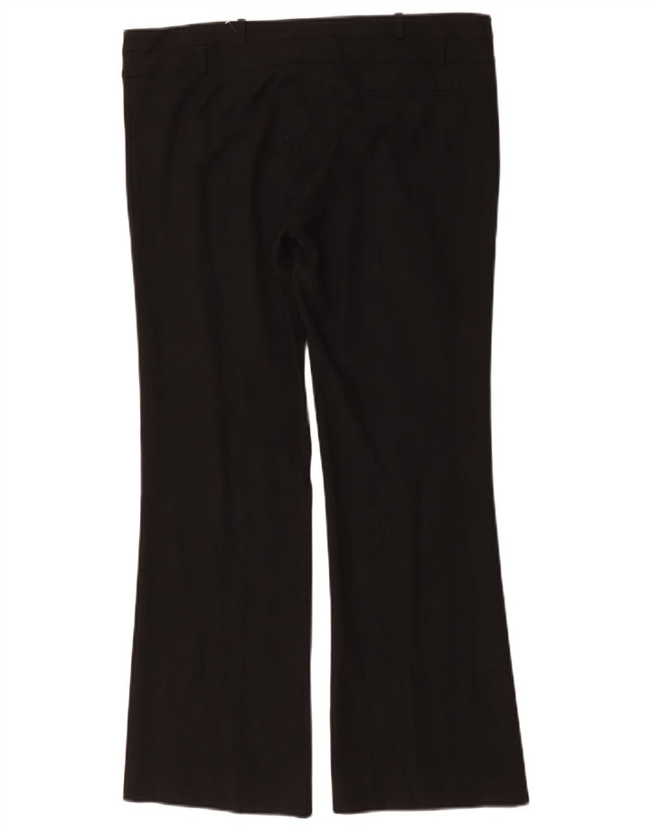 Pantaloni casual bootcut da donna Oasis UK 12 Medium W34 L29 Poliestere nero