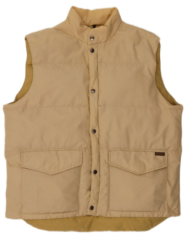 Gilet imbottito da uomo Woolrich UK 42 XL Nylon beige