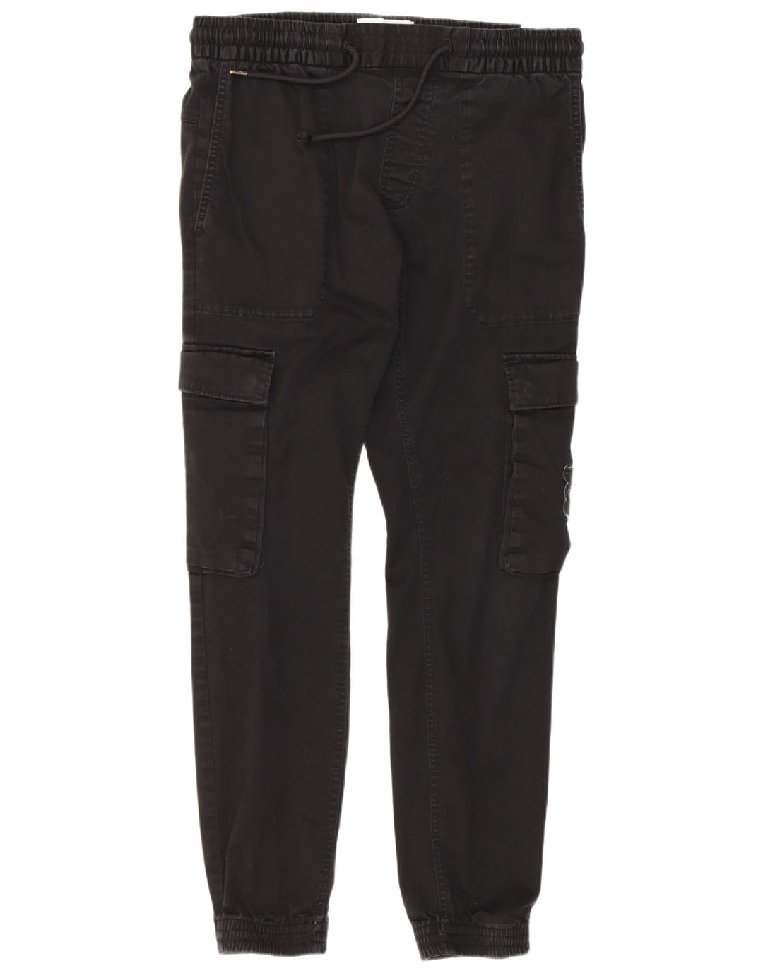 Pantaloni cargo da donna Calvin Klein Joggers medi W30 L28 cotone nero
