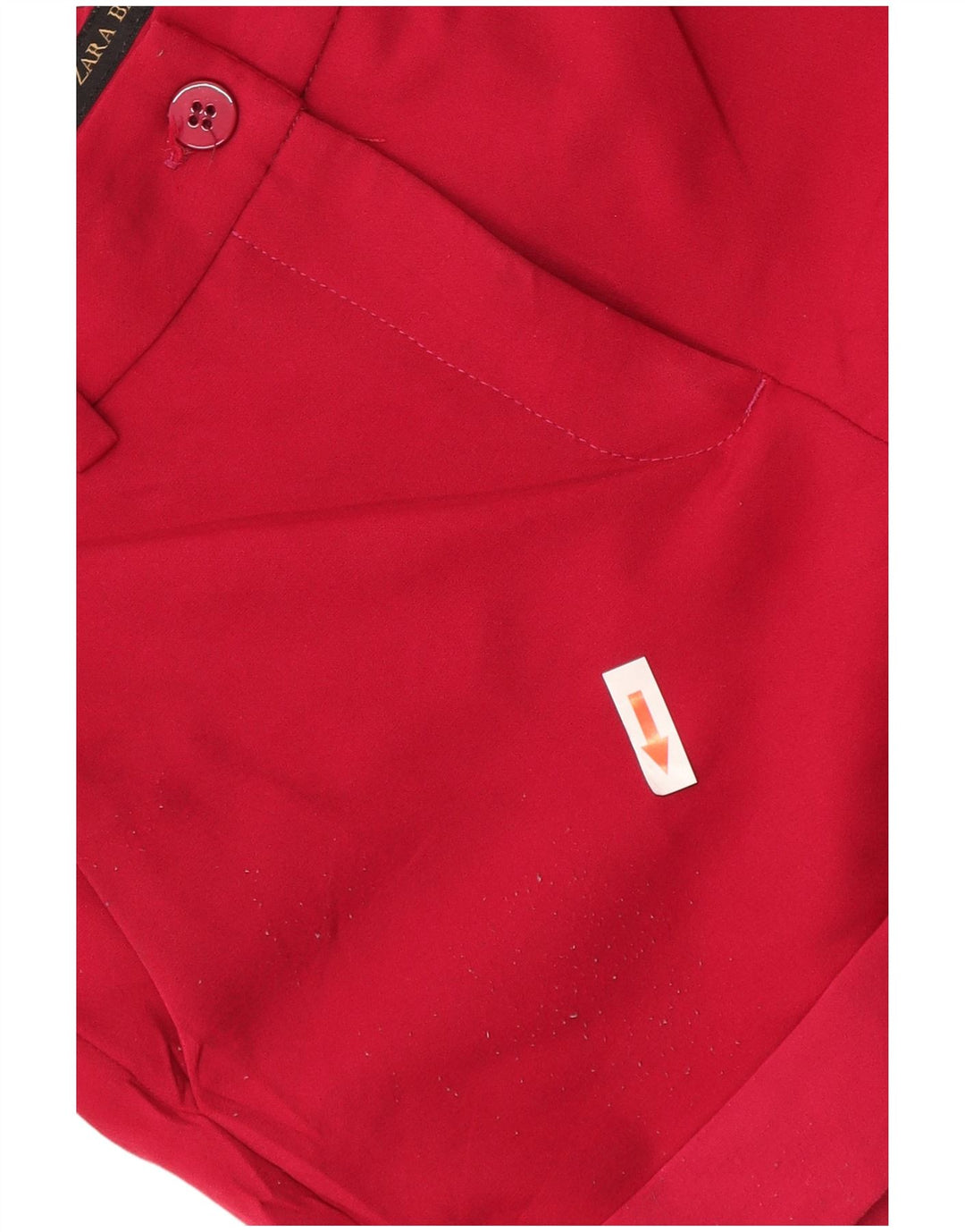 Pantaloncini chino da donna Zara piccoli W26 poliestere rosso