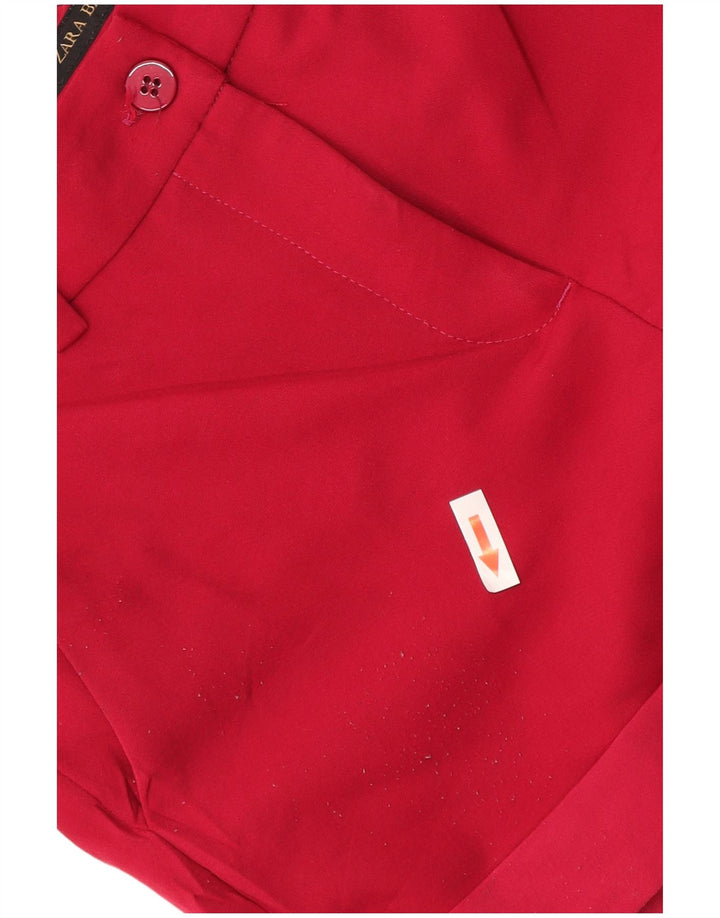 Pantaloncini chino da donna Zara piccoli W26 poliestere rosso
