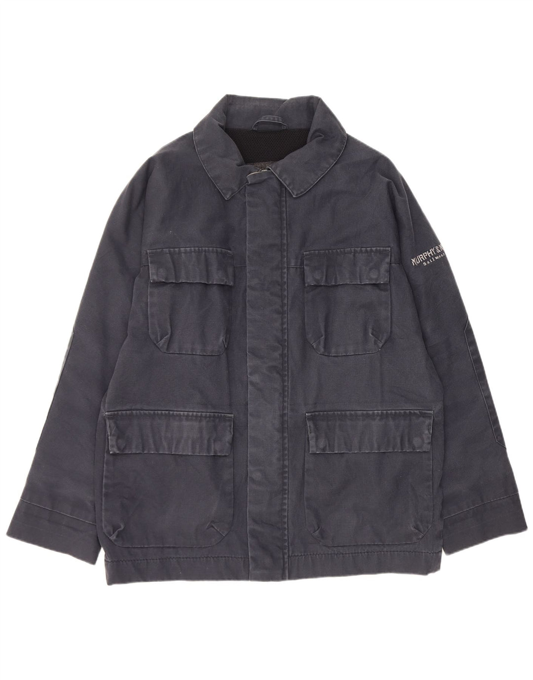 Giacca utility da uomo Murphy & Nye UK 38 cotone blu navy medio