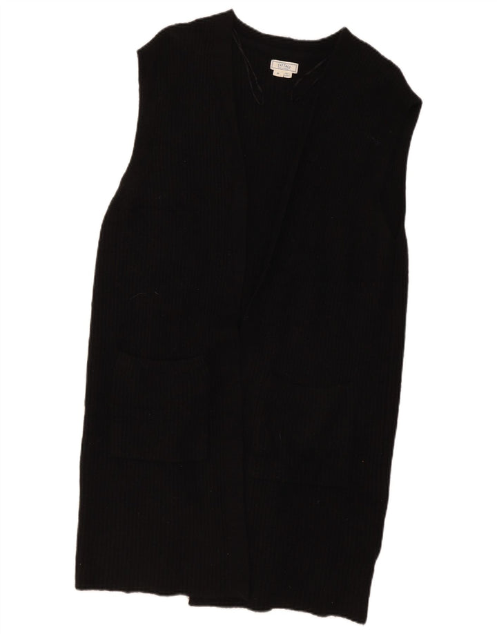 Maglione cardigan aperto lungo da donna Fat Face UK 14 Lana nera media